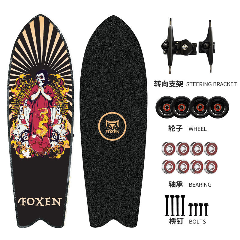 Foxen Surfskate Land Surfing Manufacturer Brushing Street Fish Board…