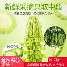 苦瓜脆片即食脱水冻干蔬菜果干解馋休闲零食小吃追剧办公室食品