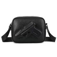 圣鹭亚马逊新款跨境3D枪横款单肩斜跨包gun bag