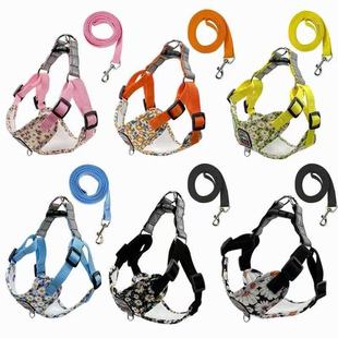 New Printed Breathable Dog Comfortable Chest Strap Dog Walking Leash Small Medium Dog Pet Essential Supplies