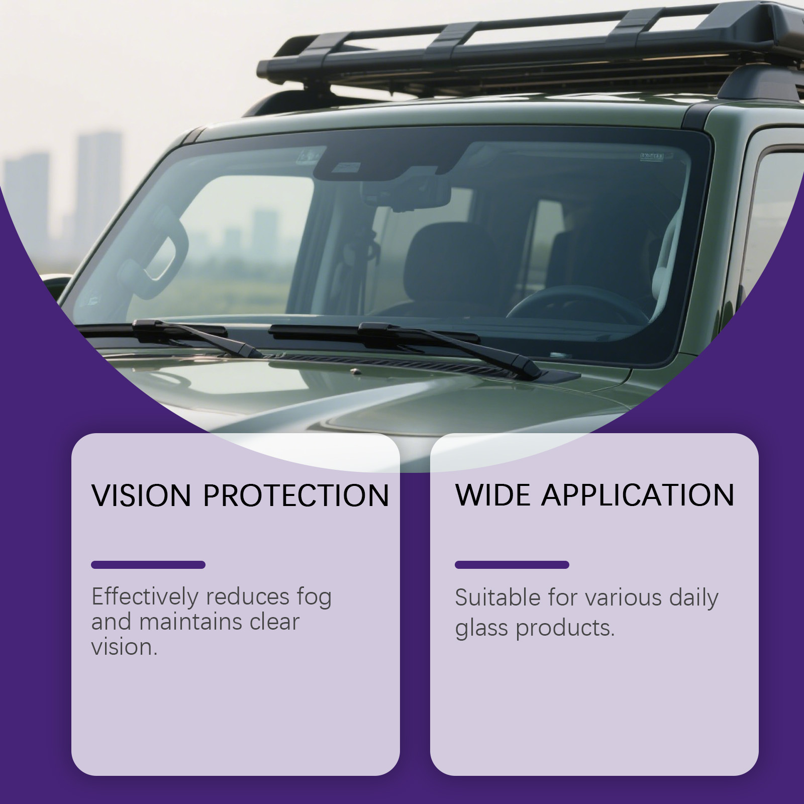 Homonth Car Glass Waterproof Coating, Rain Repellent, Clear Vision, Car Window and Rearview Mirror Coating Agent