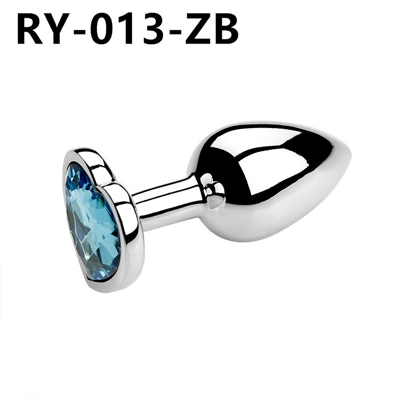 Corazón de metal plug anal back patio para usar artículos sexuales dilatadores coquetear al por mayor SM artículos sexuales para adultos
