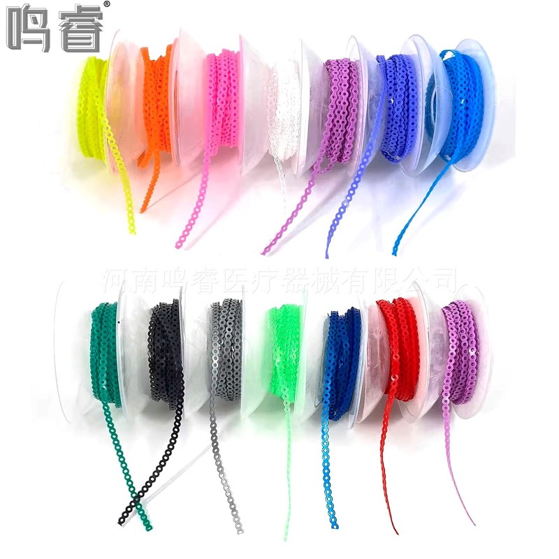 外贸产品 跨境牙科正畸橡皮链齿科链状圈彩色正畸橡皮圈4.5米厂家|undefined