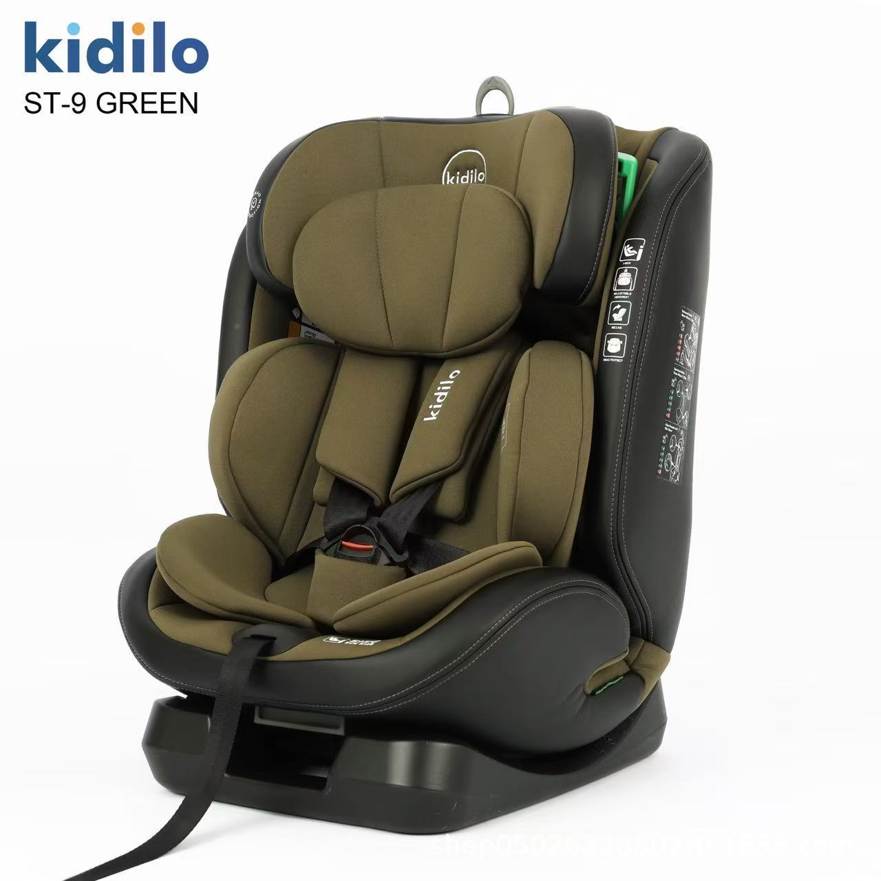 Kidilo Car Safety Seat for Infants and Young Children Aged 0-4 Years Old, Five-Point Safety Belt Safety Seat for Cars