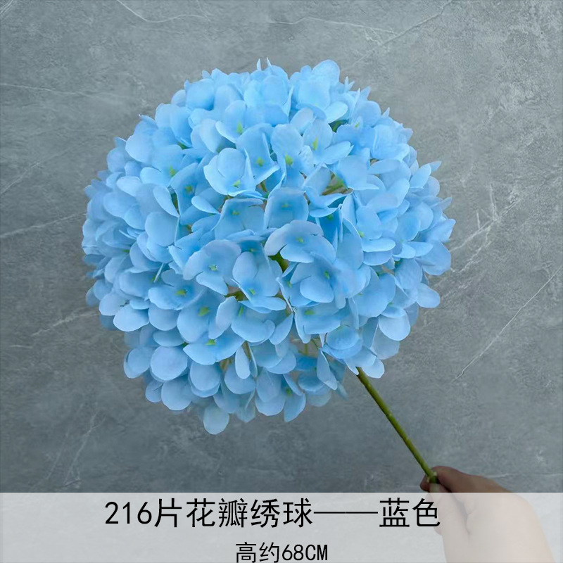 Nuevo en 2025, Decoración de Flores de Hortensia Individual en Forma de Piruleta, Recomendado para Decoración de Salones de Boda, Hoteles y Hogares, Diseño de Arreglos Florales, Decoración Suave
