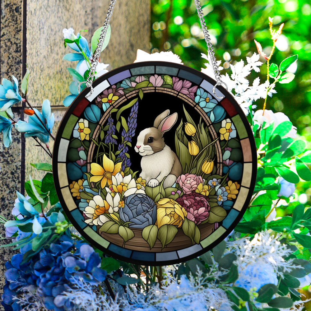 95g Weight pendant Home Textiles & Decor Type Acrylic Material Easter Festival Rabbit Pattern Casual, Elegant, Classical Style Easter Casual Elegant Classical Rabbit Arylic Party Supplies Decorations 23