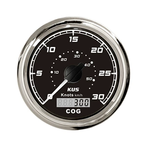 Kus 85mm dəniz GPS spidometr azimut displeyi ilə 12V 24V gəmilər və yaxtlar üçün işıqlı