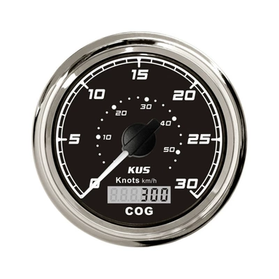 Kus Instrument 85mm Marine Gps Speedometer with Azimuth Display 12V 24V for Ships and Yachts with Light