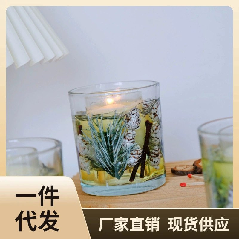 P616 оптом Лондон оригинальный одиночный двухслойный трехцветный аромат элегантная романтическая атмосфера безвредная Свеча для ароматерапии с сухими цветами