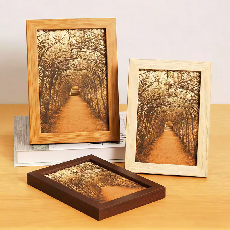 Minimalist Photo Frame Display Stand with a High-End Feel, Suitable for 5X6, 6inch X 7, 7inch X 8, 8inch 10inch A4 Sizes, Business License Wall-Mounted Frame, Wholesale Empty Frames