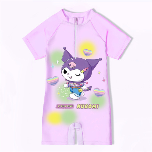 Summer Kids Swimwear for Boys, Toddler and Middle Childhood One-piece Swim Suit Cartoon Set Beach and Sea Swimming Cap Swimwear
