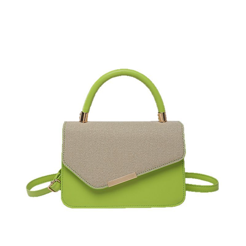 Bolso de mujer transfronterizo 2025 nuevo bolso de mujer ligero de lujo empalme estilo estilo de moda texturas de color bolso de mano