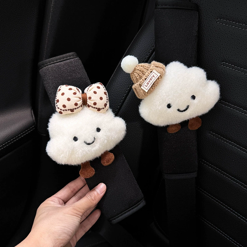 Симпатичные облака автомобильный ремень безопасности плеча чехол для автомобиля бампер декоративные принадлежности анти-абразивы одежда четыре трансграничные оптовые продажи