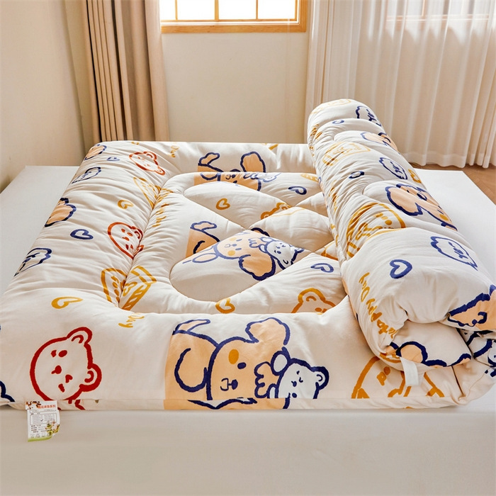 Xinjiang Cotton Mattress Pad Bedding Quilt Thickened Foldable Cotton Mattress Pad Dormitory Student Mattress Factory