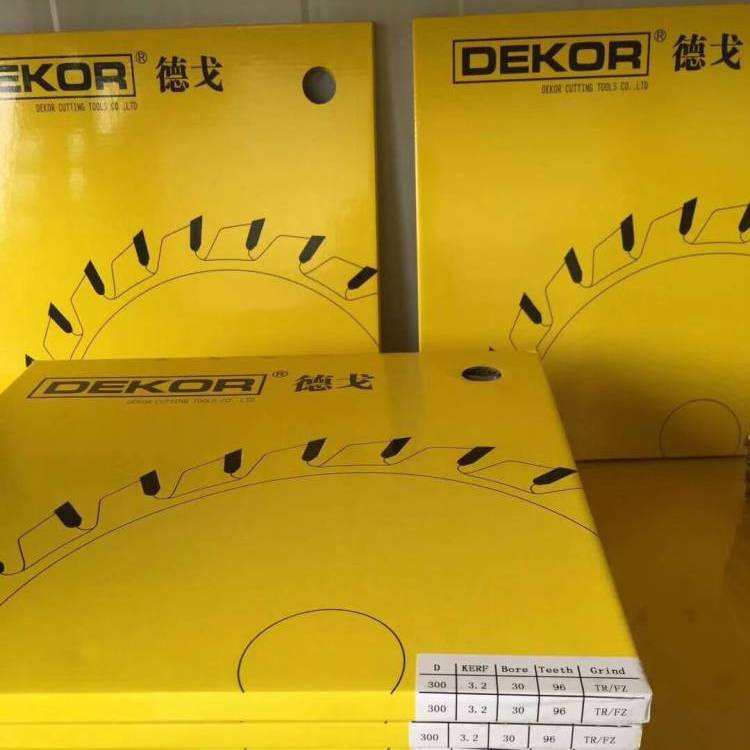 德国德戈DEKOR出口款单片锯片10片一箱推台裁板锯300*3.2*30*96T