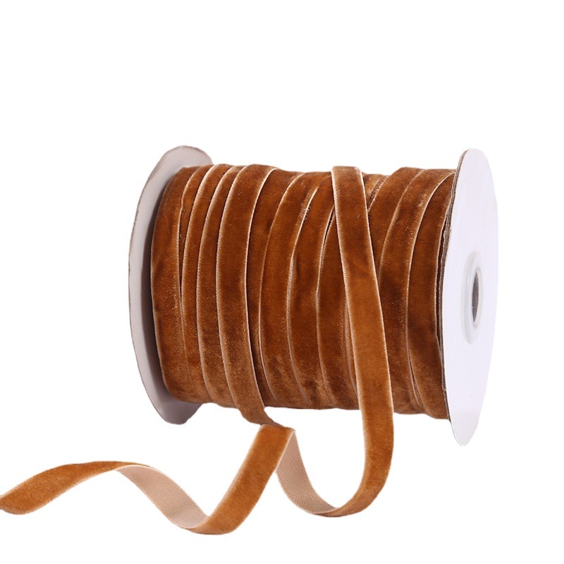 Spot cinturón de terciopelo de 1cm cinturón de terciopelo de una cara cinturón flocado no elástico lazo cinta accesorios al por mayor