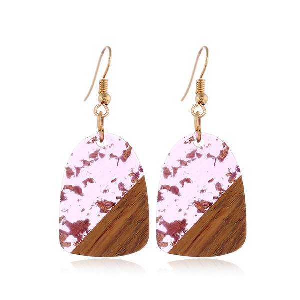 retro wooden earrings