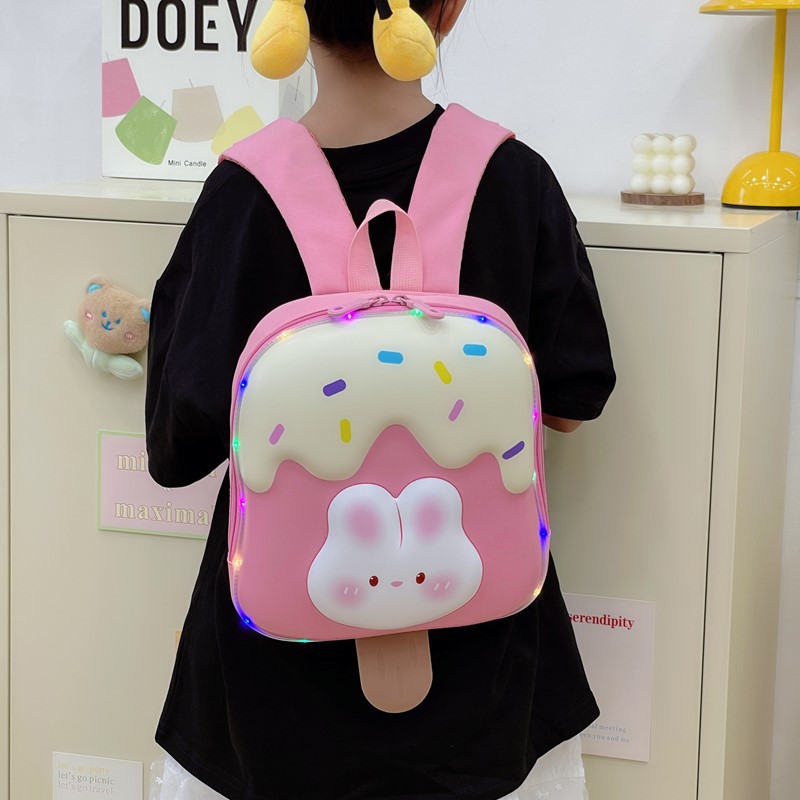 Nuevo lindo tendencia mochila infantil bebé niña niño bolso de postre ligero lindo jardín de infantes mochila