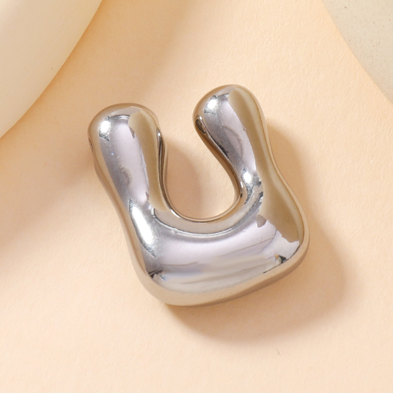 Colgante de estilo europeo y americano de acero inoxidable mini burbuja colgante de letras inglesas accesorios DIY joyas