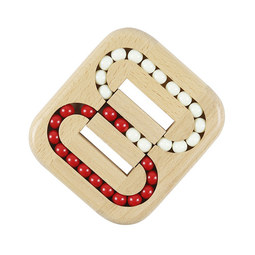 Wooden flat ball game Luban lock Kongming lock children and adults creative puzzle unlocking toys wholesale
