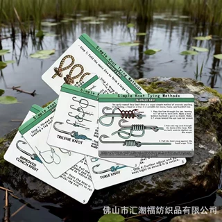 跨境12 个简单的钓鱼结与迷你登山扣的防水指南初学者钓鱼结指南