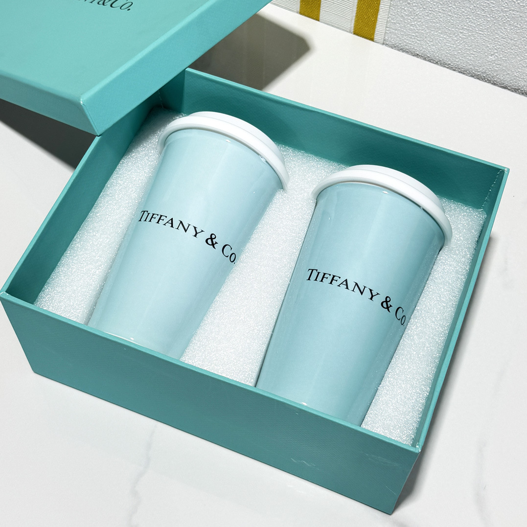 450ml 실리콘 뚜껑 컵(파란색 1쌍)
