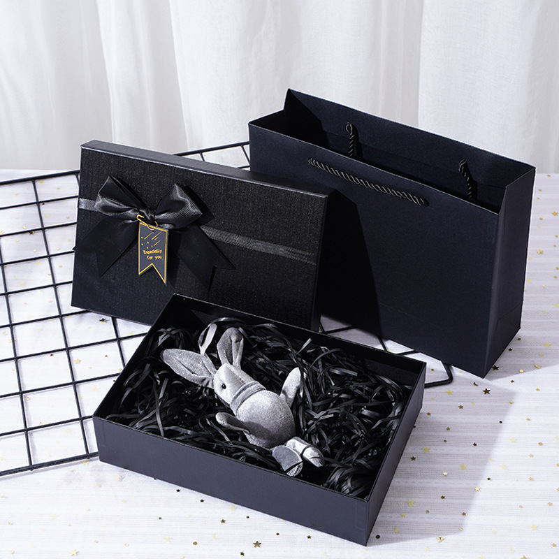 블랙 6inch 핸드백; 25*16.5*6