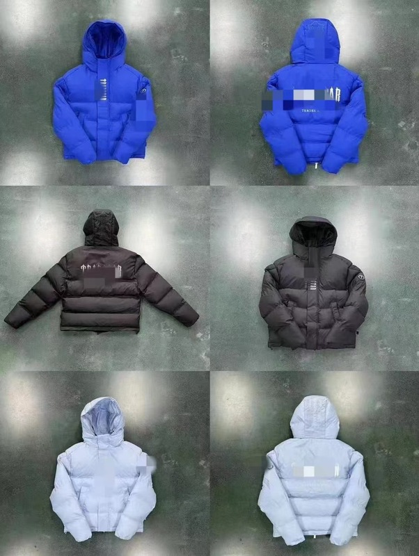 Trapstar 冬の新作トレンディなブランド暖かく厚みのあるショートスタイルのフード付きヒップホップストリートアメリカンジャケット、男性と女性用|undefined