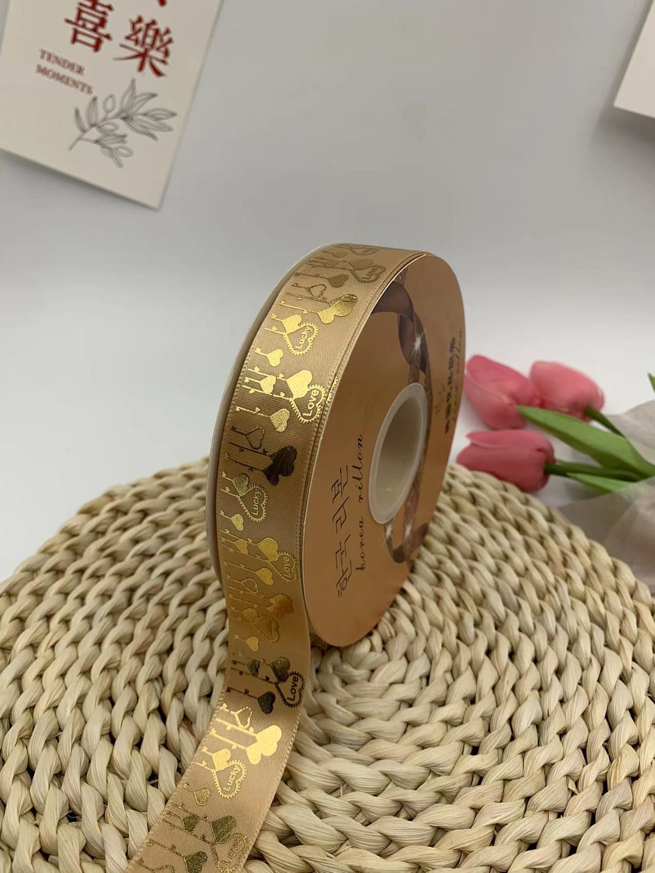 2023 nuevo amor bar bandeja hecha a mano cinta amor Meteor regalo caja embalaje cinta al por mayor