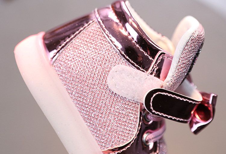 Lasten vilkkuvat kengät Urheilukengät Prinsessakengät strassit Hengittävät Kevyet Kengät_voghion.com