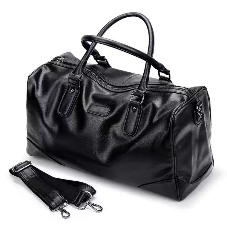 Capacious travel bag, polyurethane one-shoulder bag for leisure, wholesale