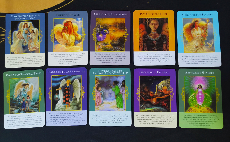 Angels Of Abundance Oracle Cards Deck For Divination Readings_voghion.com