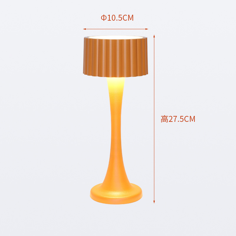 LED 充電式テーブルランプ寝室のベッドサイドナイトライトタッチクリエイティブデスクトップ雰囲気ライト目の保護レトロテーブルランプ|undefined