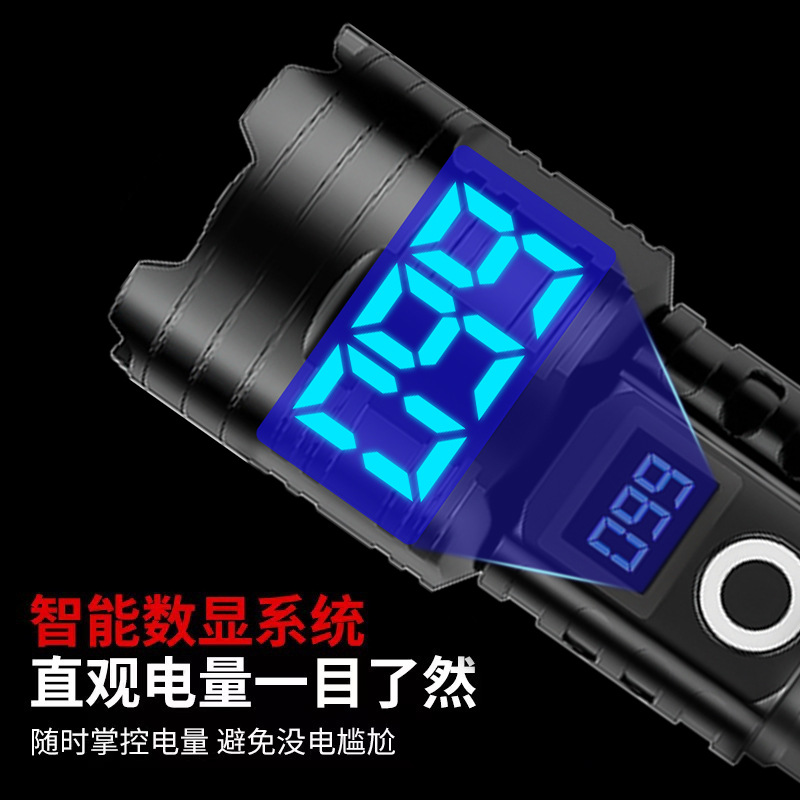 Al Aire Libre de alta potencia ultra-larga resistencia linterna táctica fuerte luz láser de largo alcance aleación de aluminio linterna patrulla de rescate