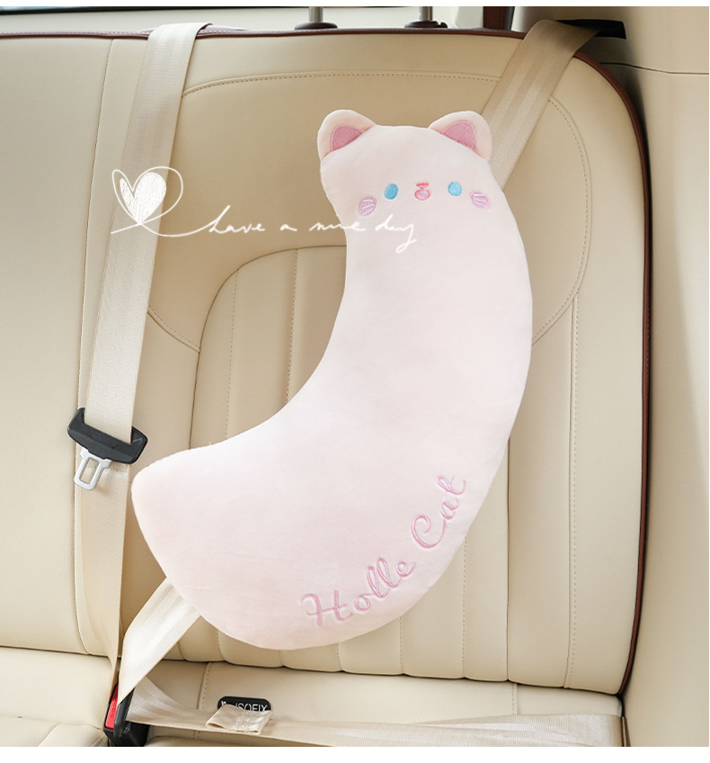 Blue Rain Car Seatbelt Shoulder Pad Thickened Soft Pillow Car Shoulder Pad Cartoon Children's Anti-Strangle Neck Protector