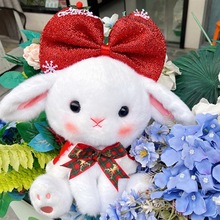 新款圣诞鹿和兔毛绒玩具节日氛围商店装饰圣诞节礼物儿童抱睡公仔