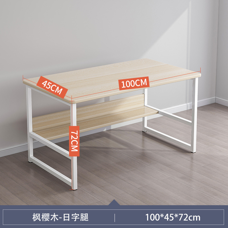 Escritorio blanco grande y sencillo para uso doméstico, escritorio para estudiantes, escritorio para computadora de escritorio para casas de alquiler, escritorio de oficina.