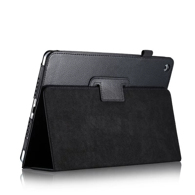 Applicable to Apple iPad9.7 tablet protective cover ipad5/6 lychee pattern two folding bracket Air leather case mini shell