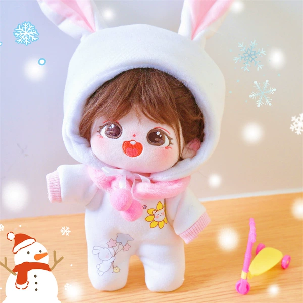 Pink rabbit clothes + hat