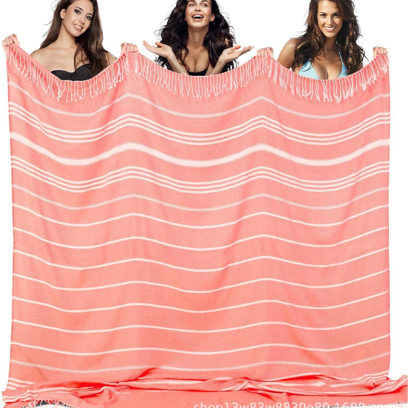 Toalla de playa turca con bordas toalla de playa turca Amazon venta al por mayor transfronteriza