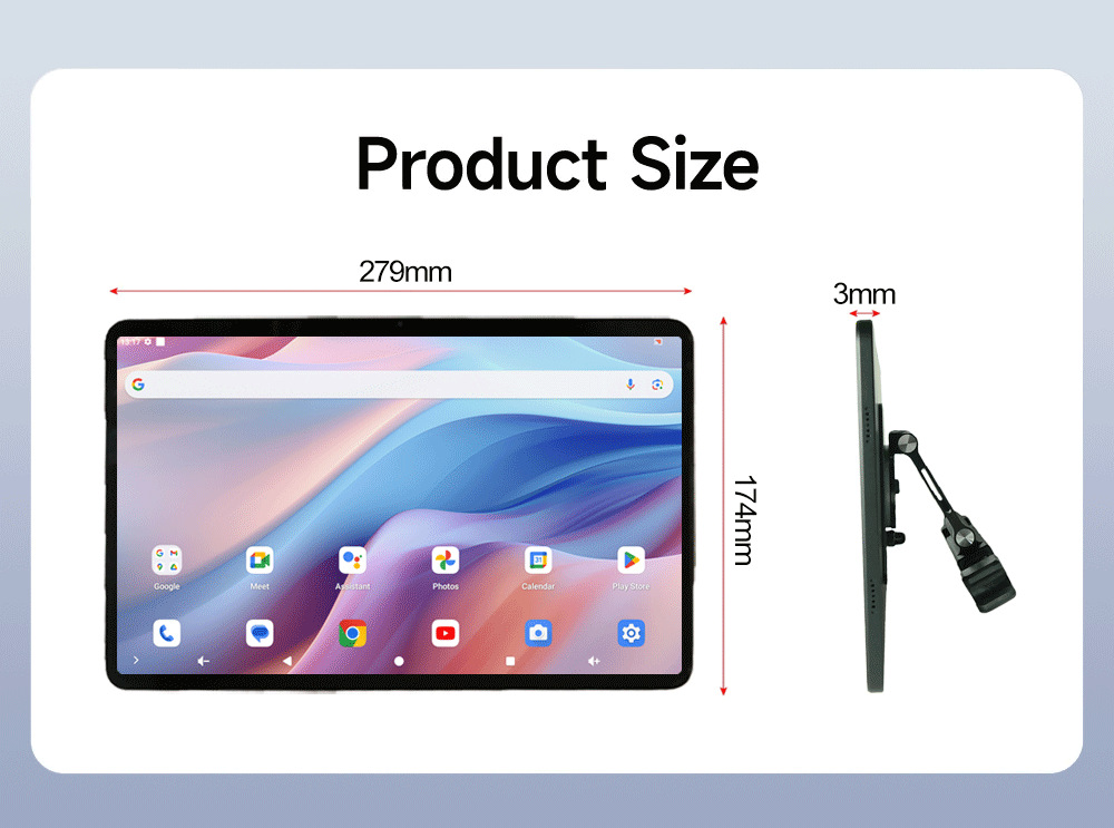 Cross-border bestseller 12.5inch HD external headrest monitor, multifunctional WiFi rear-seat entertainment screen