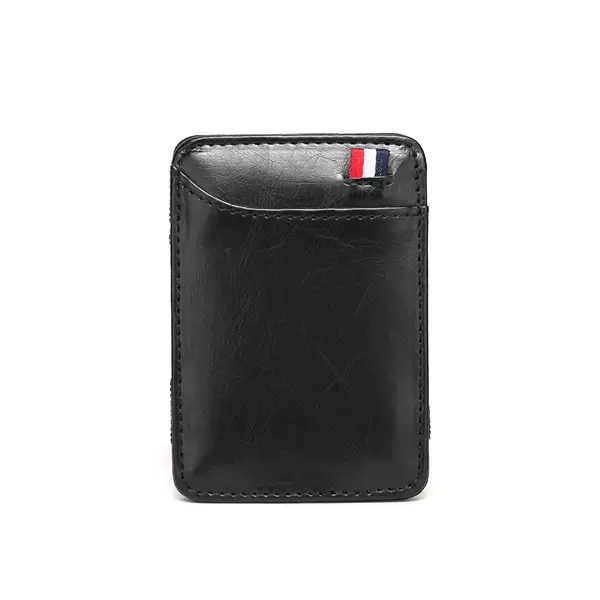 In-Stock Card Holder with Multiple Card Slots, Pu Leather Magic Wallet, Ultra-Thin, Lightweight, Large Capacity, Direct from the Factory