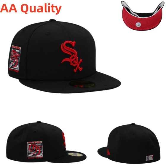 Sombreros de béisbol SOX completamente cerrados y no ajustables transfronterizos, a hombres y mujeres les gusta usar sombreros de ala plana de los Dodgers