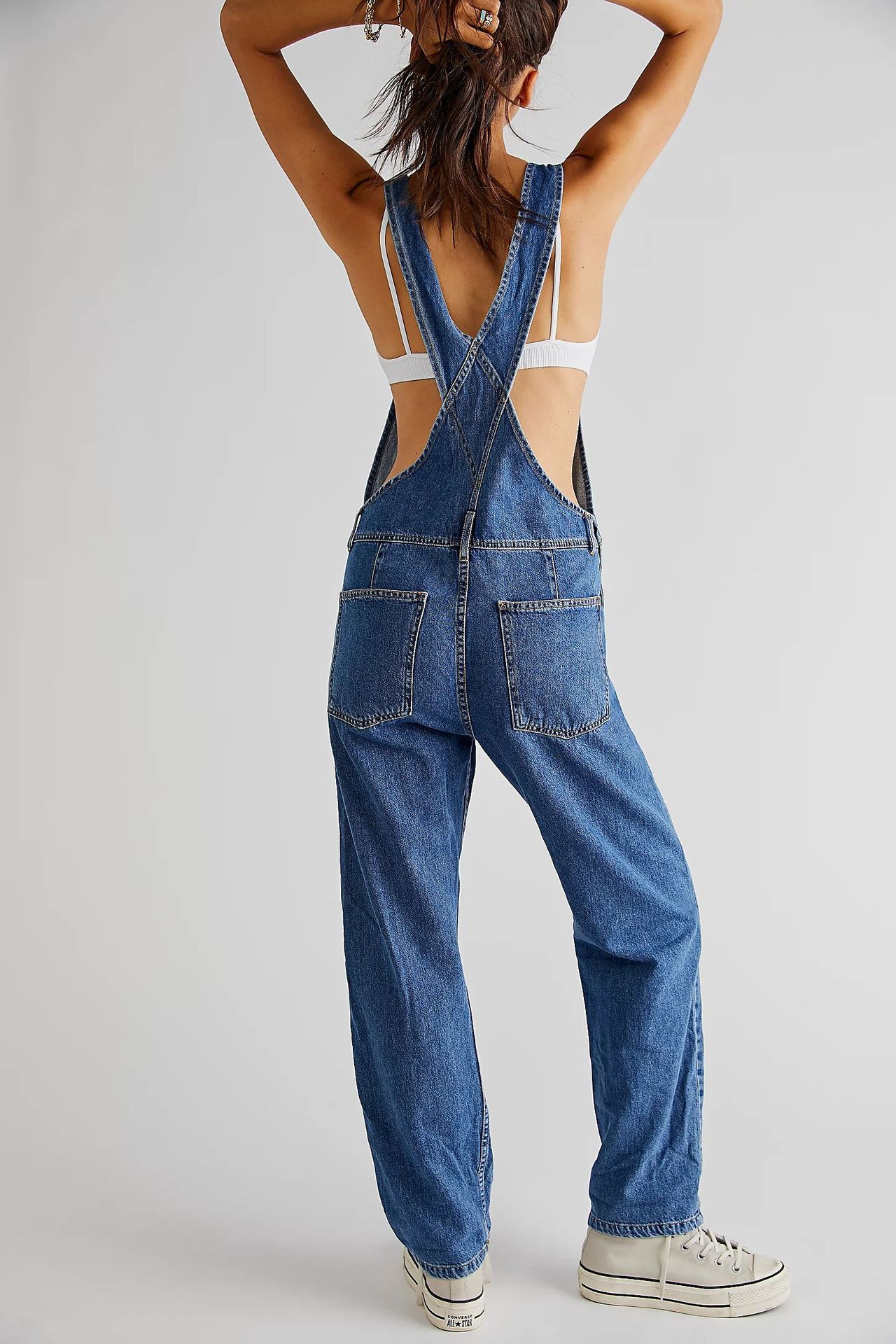 Women's Daily Streetwear Solid Color Full Length Jeans Overalls display picture 3