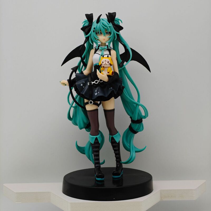 Cross-Border Beautiful Girl Series Little Devil Hatsune Figure Little Raccoon Two-Dimensional Dark Angel Desktop Model Ornaments