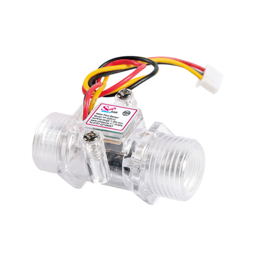 4-inch Water Flow Sensor, Hall Effect Flow Meter, Turbine Flow Meter Sensor, Transparent Flow Meter S201C