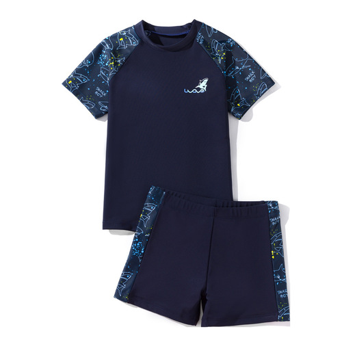 Children's swimsuit boys summer split new medium and large teen boy baby sun protection hot spring swimming suit