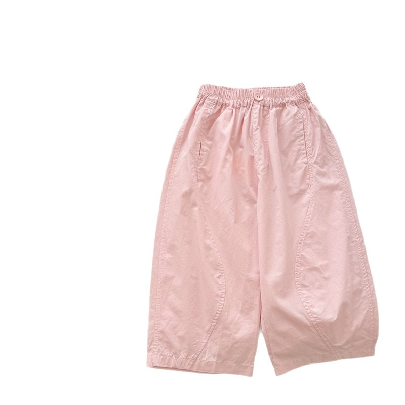 Ningli 女の子パンツ夏の新しい韓国スタイルの女の子の軽くて薄いピンクカジュアルパンツハーレム防蚊パンツ|undefined
