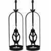 Black-black butterfly clip (round edge)