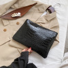 Small clutch bag, new collection, suitable for import, crocodile print